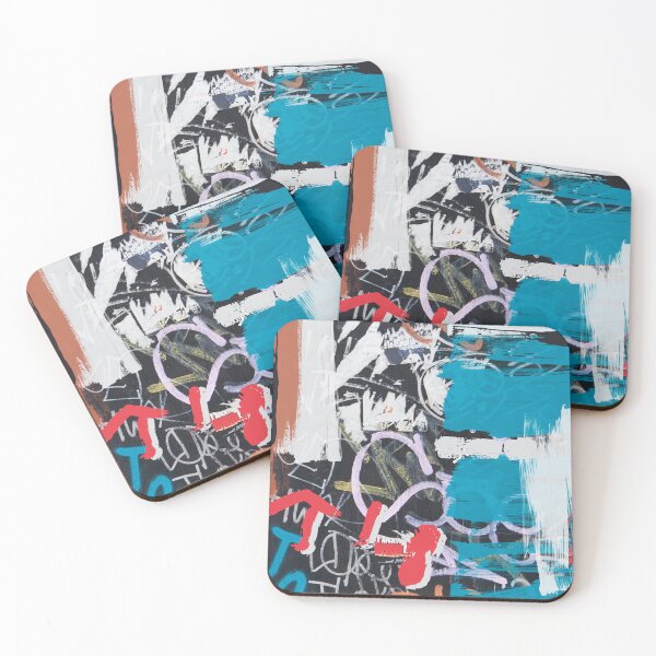 Item preview, Red Blue Graffiti, Street Art, Urban, Irena Orlov designed and sold by Irena Orlov.