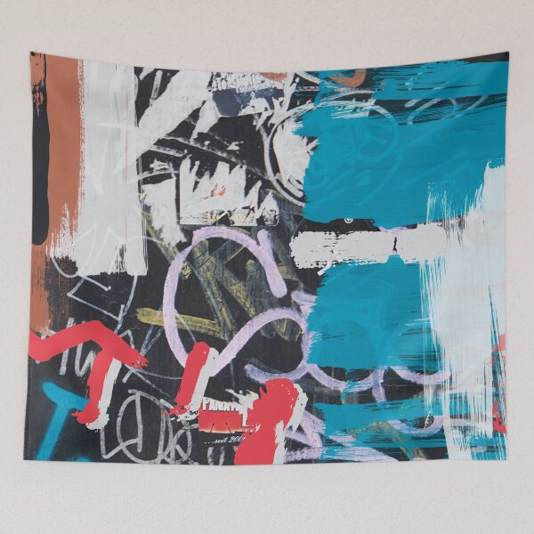 Item preview, Red Blue Graffiti, Street Art, Urban, Irena Orlov designed and sold by Irena Orlov.
