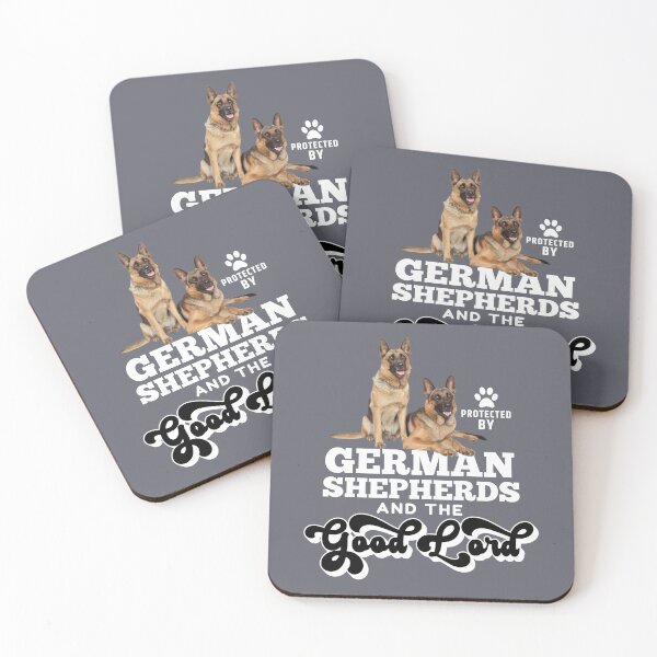 Item preview, Protected By German Shepherd And The Good Lord designed and sold by momofdoggos.
