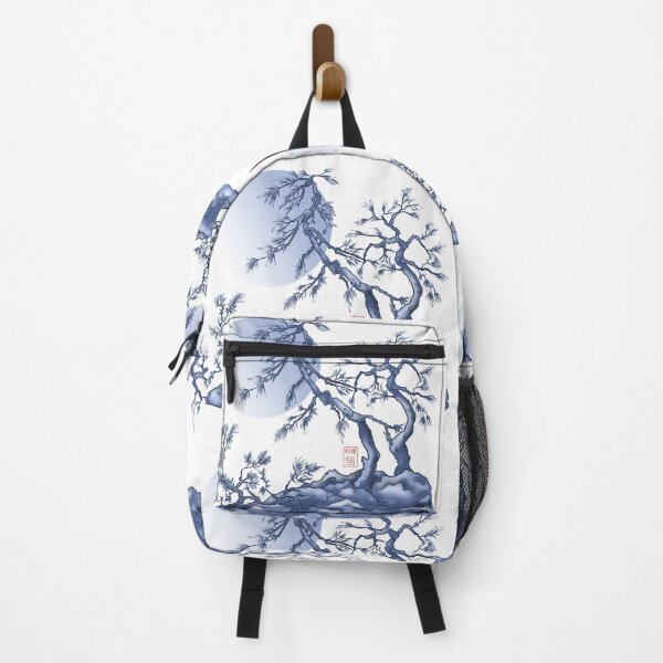 Item preview, Japanese pine trees under a blue moon designed and sold by CuisineCat.