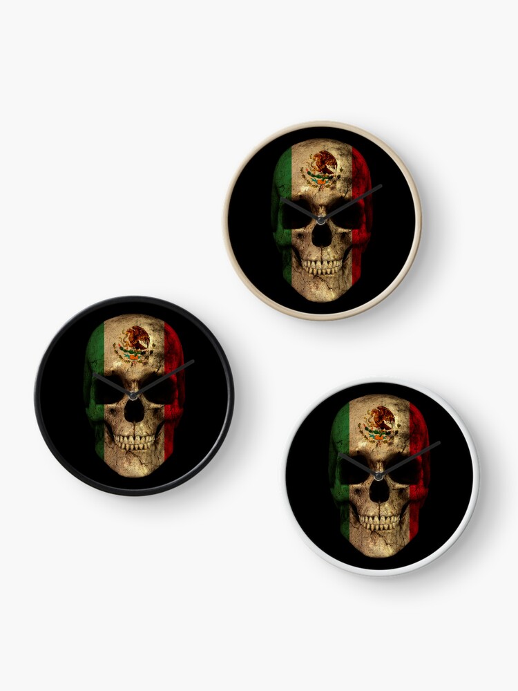 Mexican Flag Skull Patch