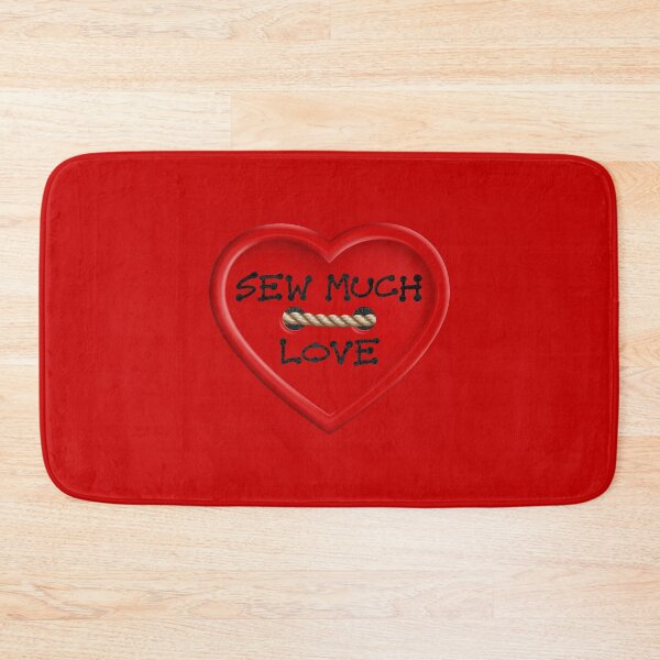 Item preview, Sew Much Love...(Red on Red) designed and sold by PawsitiveMum.
