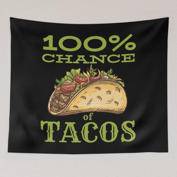 Item preview, 100 Percent Chance of Tacos / Taco Tuesday Shirt / Funny Taco Gift / Taco Lover Design / Mexican Food Gift designed and sold by Adonalyn.
