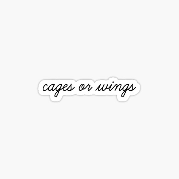Item preview, Cages or wings tick tick boom lyrics  designed and sold by molscott.