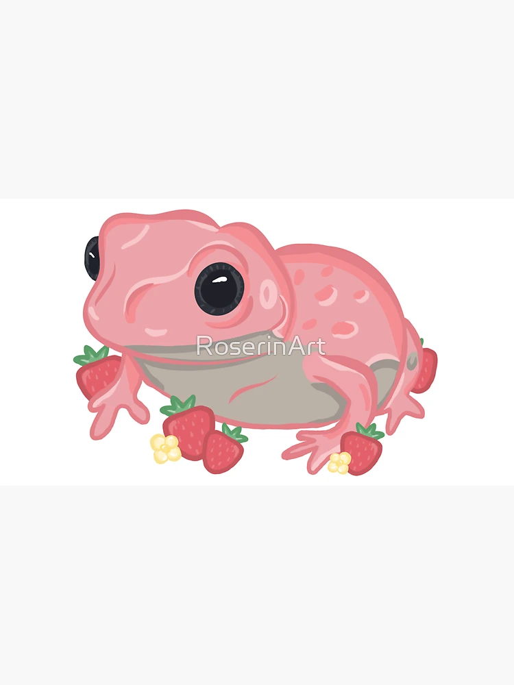Pink Frog in the Pink Garden - Aesthetic Frog - Magnet