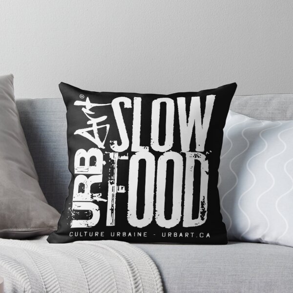 UrbArt® - Slow Food Throw Pillow