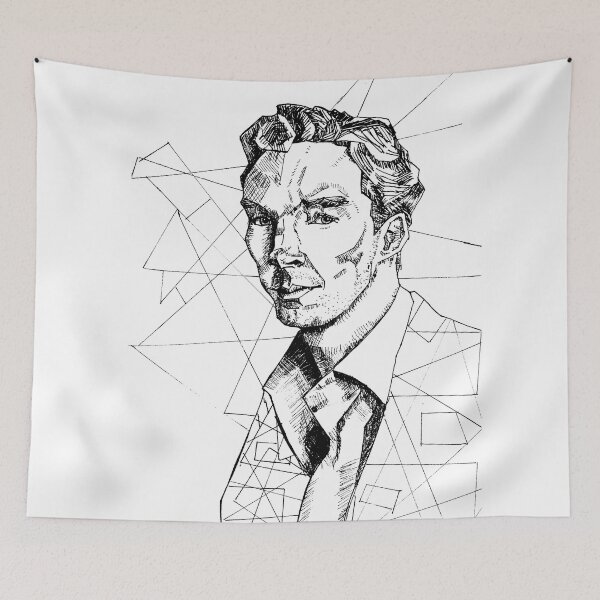 Artikelvorschau, Benedict Cumberbatch Strichzeichnungen entworfen und verkauft von cuttlecactus.