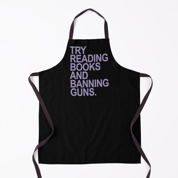 Item preview, Try Reading Books and Banning Guns - lavender designed and sold by Thelittlelord.