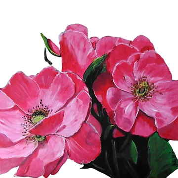 Artwork thumbnail, Pink Bush Roses by Krusty