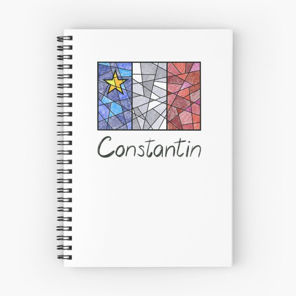 Item preview, Acadian Flag pastel mosaic Constantin  - Drapeau acadien mosaïque pastel vitrail Constantin designed and sold by ColoursOfFrance.