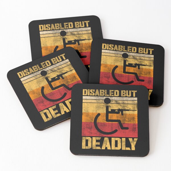 Item preview, Vintage Disabled But Deadly Handicap Humor Ride Disabled Warrior Retro designed and sold by AdalineFranecki.