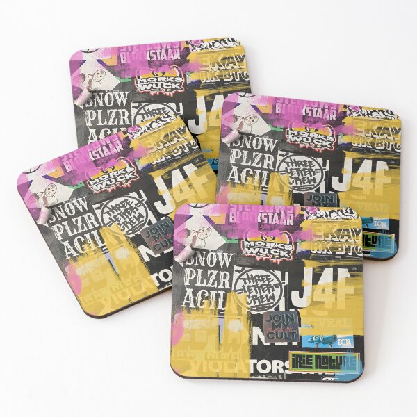 Item preview, Graffiti Art Yellow Purple, Irena Orlov designed and sold by Irena Orlov.
