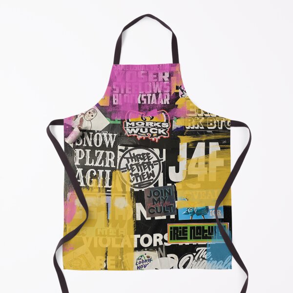 Item preview, Graffiti Art Yellow Purple, Irena Orlov designed and sold by Irena Orlov.