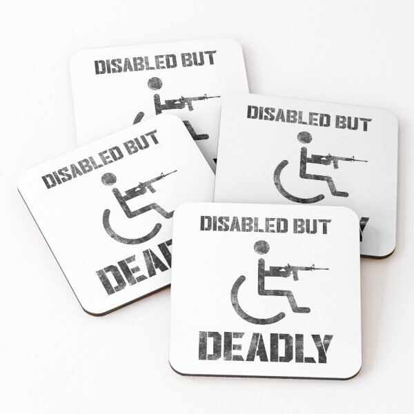 Item preview, Vintage Disabled But Deadly Handicap Humor Ride Disabled Warrior Retro designed and sold by AdalineFranecki.