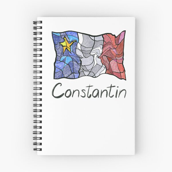 Item preview, Acadian Flag pastel liquid mosaic Constantin - Drapeau acadien mosaïque liquide pastel vitrail Constantin designed and sold by ColoursOfFrance.