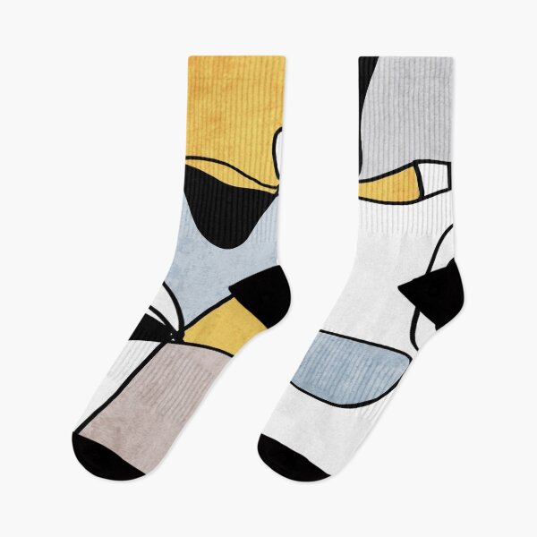 Item preview, Line Art, Irena Orlov, Minimalist, Yellow Blue Abstract designed and sold by Irena Orlov.