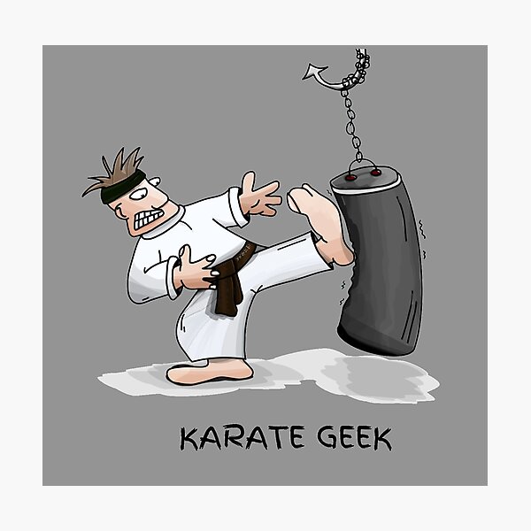 Item preview, Serious Karate Geek Here! designed and sold by Krispsm.