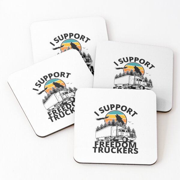 Item preview, I Support Freedom Truckers designed and sold by MerchByCraig.