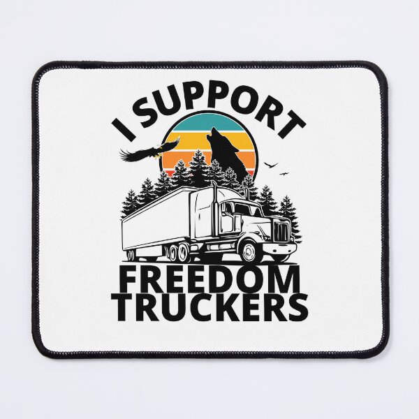 Item preview, I Support Freedom Truckers designed and sold by MerchByCraig.
