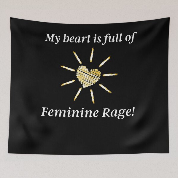 Item preview, Feminine Rage- White on Black Classic designed and sold by DougKantola.