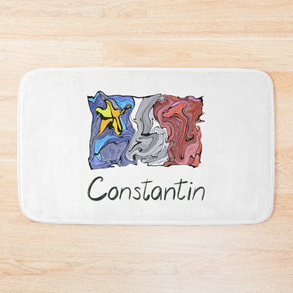 Item preview, Acadian Flag pastel liquid mosaic Constantin - Drapeau acadien mosaïque liquide pastel vitrail Constantin designed and sold by ColoursOfFrance.