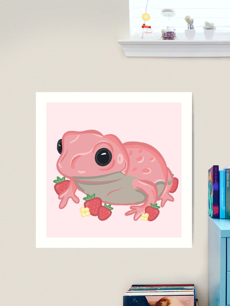 Pink Strawberry Frog | Art Print