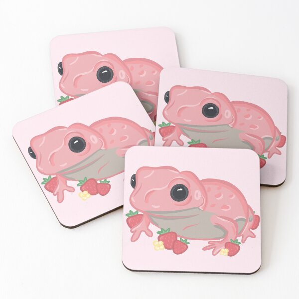 Item preview, Pink Strawberry Frog designed and sold by RoserinArt.