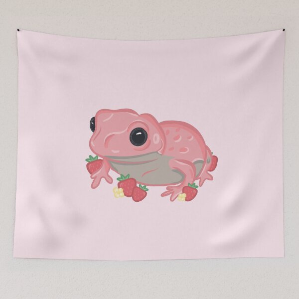 Item preview, Pink Strawberry Frog designed and sold by RoserinArt.