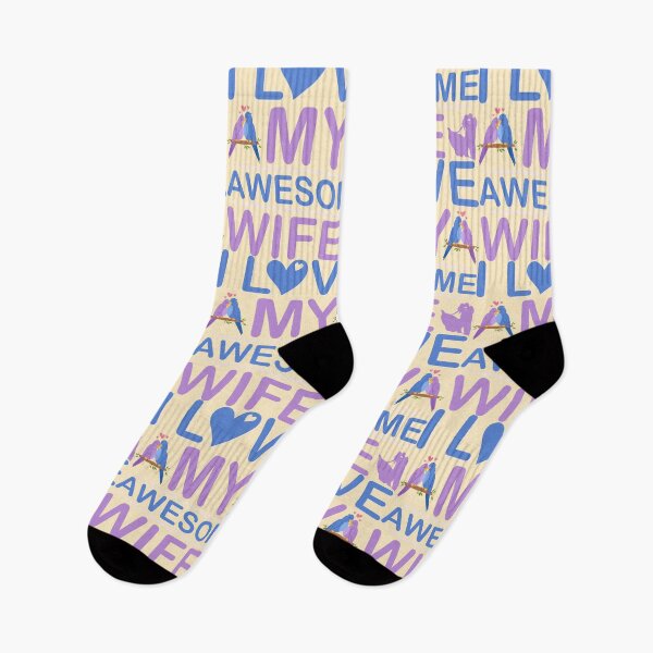Item preview, I Love my Awesome Wife - unique design designed and sold by Froyd Wess.