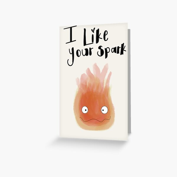 I Like Your Spark Greeting Cards for Sale