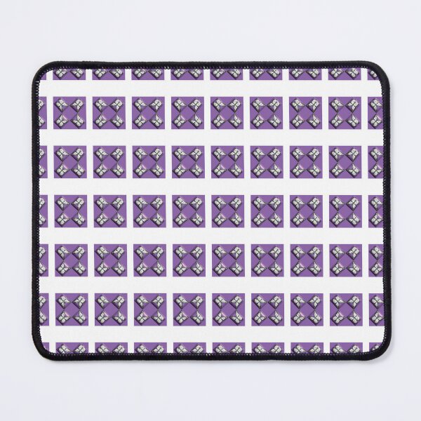Purple Butterfly Outline Tiles Mouse Pad