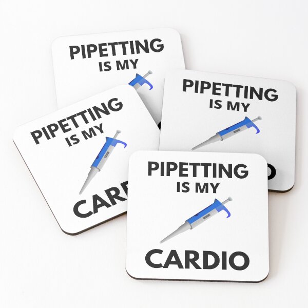 Item preview, Pipetting Is My Cardio - Molecular Biology, Microbiology, Neuroscience, Chemistry Humor, Science Humor designed and sold by jadedscientist.