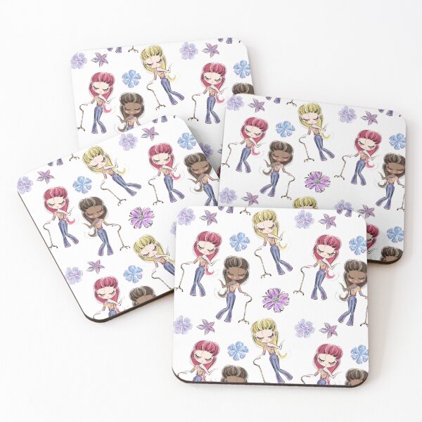 Item preview, Cute Girl with walking stick pattern designed and sold by MyMintyPrinty.