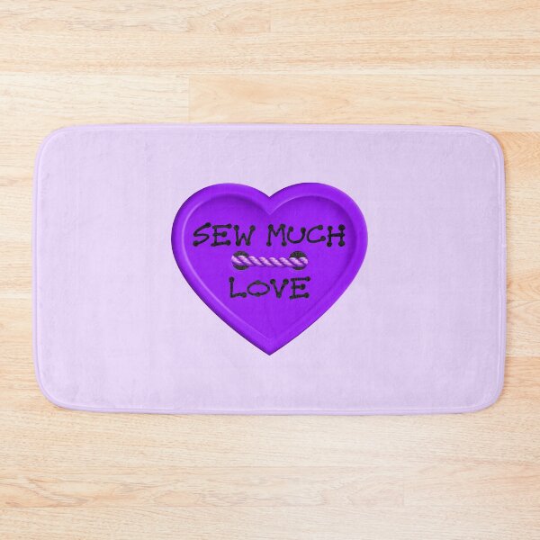 Item preview, Sew Much Love...(Purple on Lt. Purple) designed and sold by PawsitiveMum.