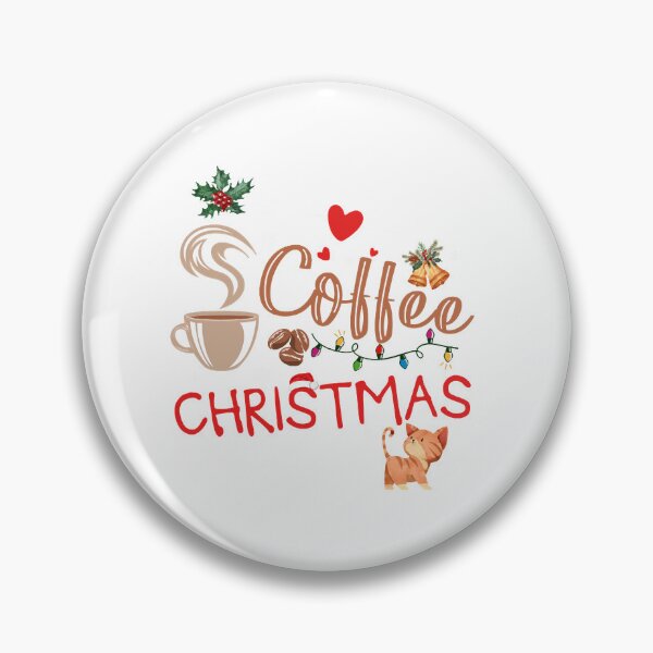 Artikelvorschau, Ich liebe Kaffee-Weihnachten und Katzen-lustiges süßes Kätzchen-Liebhaber-Weihnachten entworfen und verkauft von wardruth15.