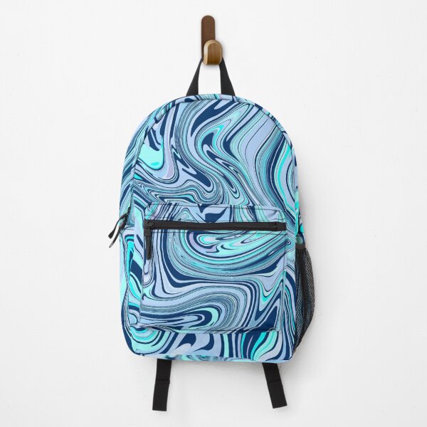 Item preview, Liquid Swirl Contemporary Blue Marble Abstract designed and sold by jays-artworks.