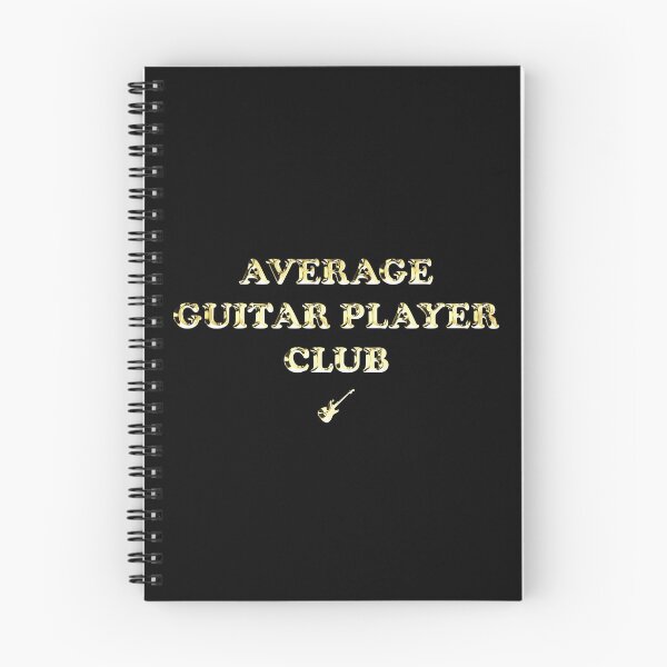 Item preview, Average Guitar Player Club - (Strat style golden text) designed and sold by R-A Designs.