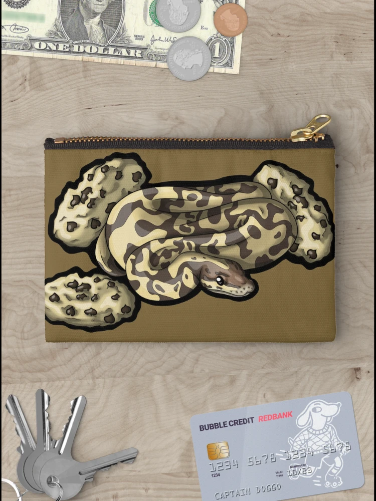 Thumbnail 3 of 4, Zipper Pouch, Ball Python Cookie Design designed and sold by AMackInCheese.