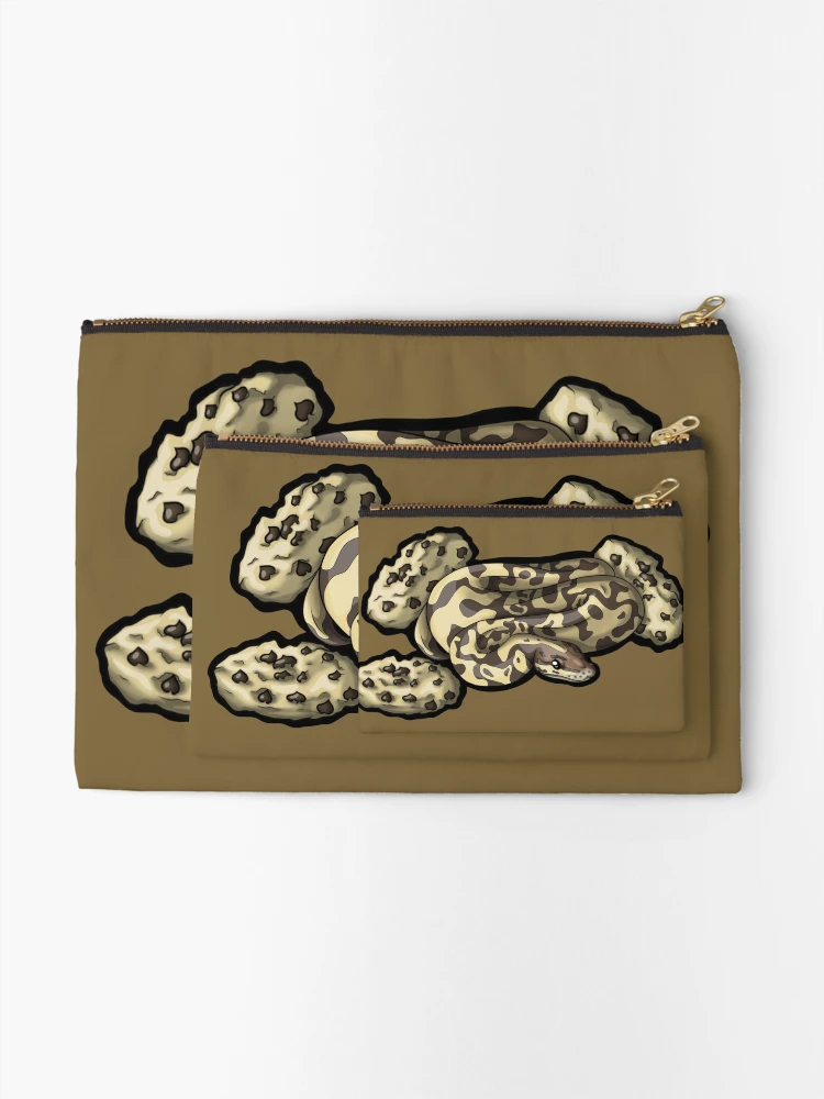 Thumbnail 2 of 4, Zipper Pouch, Ball Python Cookie Design designed and sold by AMackInCheese.