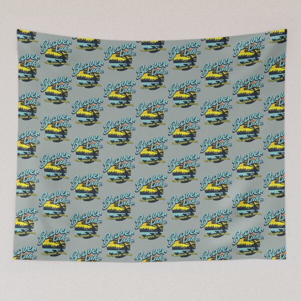 Item preview, Beaver Lake Ozark Mountains Arkansas Retro Vintage Style   designed and sold by Russellasherb.