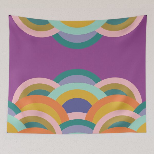 Item preview, retro purple rainbows  designed and sold by cult-andromeda.