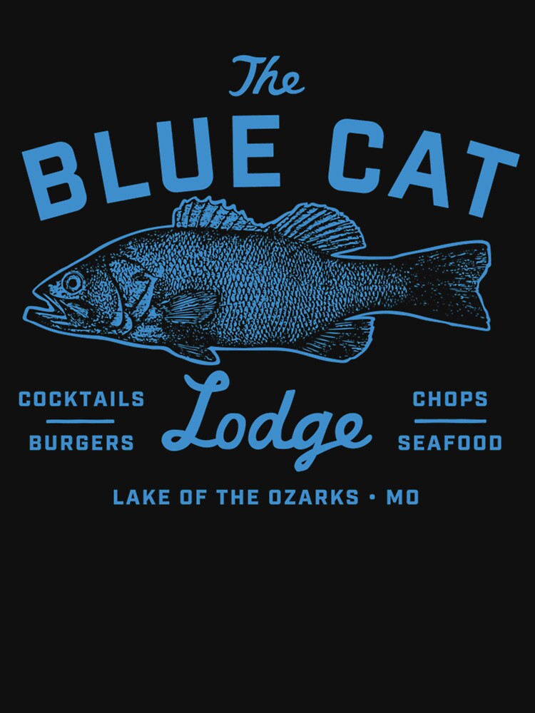 Ozark Blue Cat Lodge Sign Pullover Hoodie