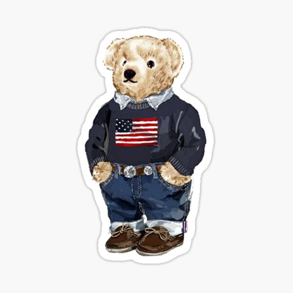 ralph lauren bear sticker