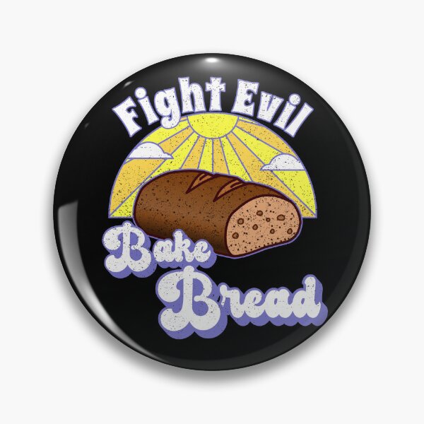 Item preview, Fight Evil Bake Bread -- Happy Hero Pastry Cake Bread Baker (Purple) designed and sold by TheEditrix.