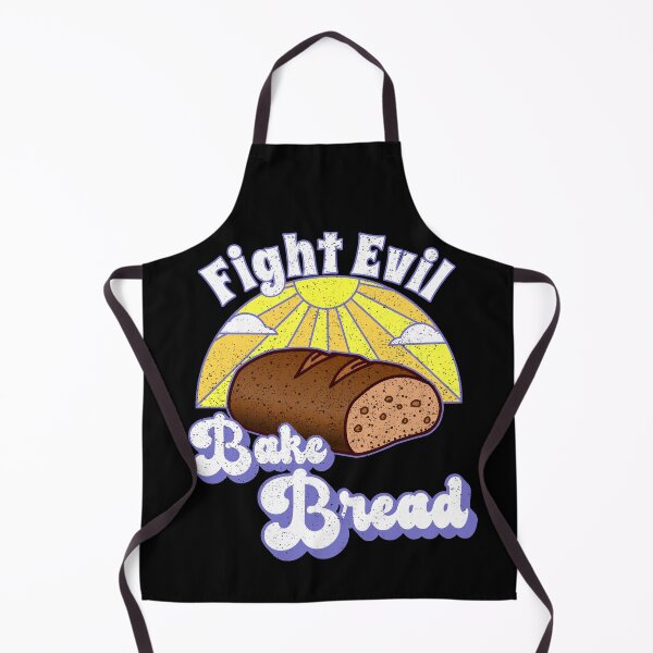 Item preview, Fight Evil Bake Bread -- Happy Hero Pastry Cake Bread Baker (Purple) designed and sold by TheEditrix.