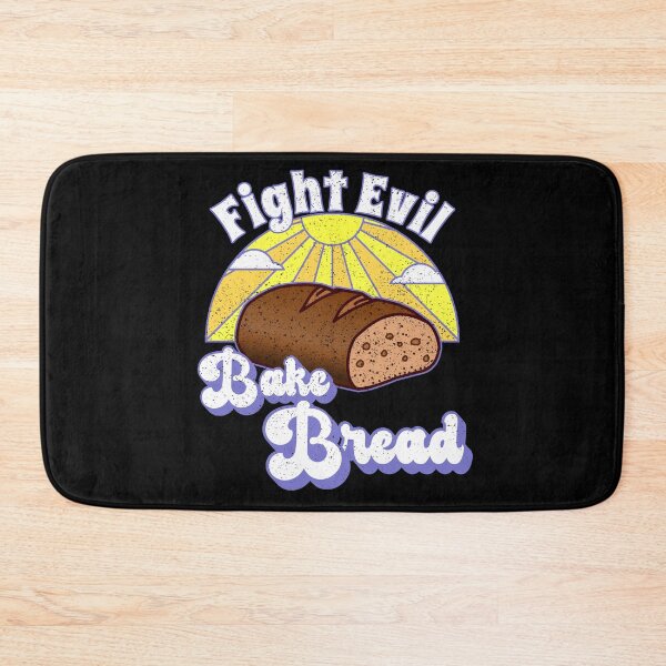 Item preview, Fight Evil Bake Bread -- Happy Hero Pastry Cake Bread Baker (Purple) designed and sold by TheEditrix.
