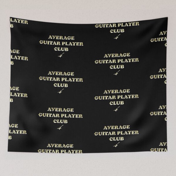 Item preview, Average Guitar Player Club - (Warrior style golden text) designed and sold by R-A Designs.