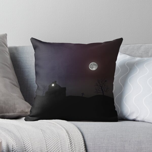 Haunted Hoods Throw Pillow