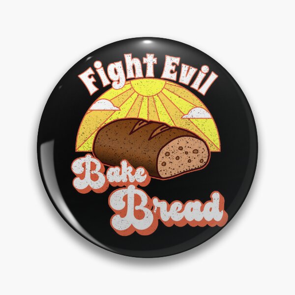 Item preview, Fight Evil Bake Bread -- Happy Hero Pastry Cake Bread Baker (Orange) designed and sold by TheEditrix.