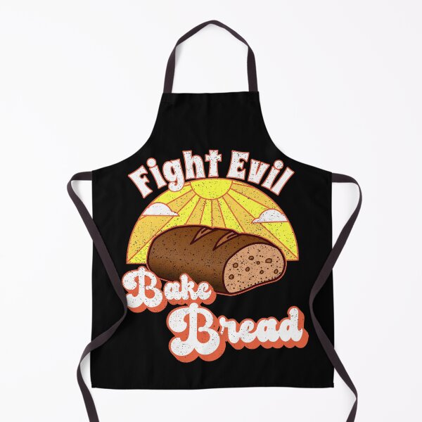 Item preview, Fight Evil Bake Bread -- Happy Hero Pastry Cake Bread Baker (Orange) designed and sold by TheEditrix.
